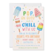 Pop on Over and Chill Ice-kräm Barns födelsedag