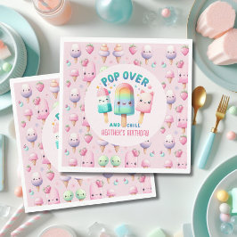 POP på Över- och Chill Ice Pop Party Decor Birthda Pappersservett