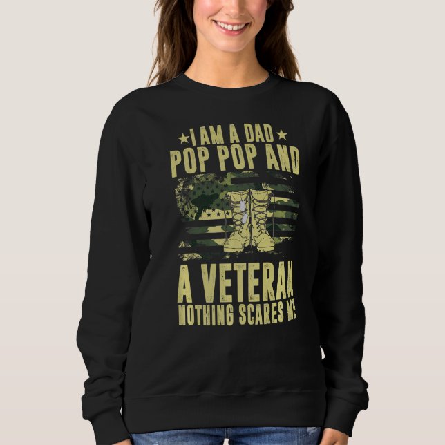 Pop pappa och en veteran t shirt (Framsida)