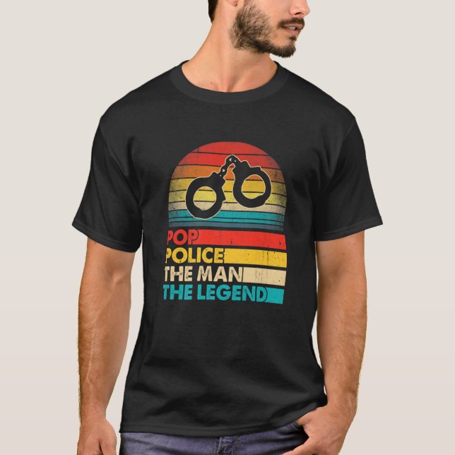 Pop-polisen i manar Fars dag, mannen, mannen, förk T Shirt (Framsida)