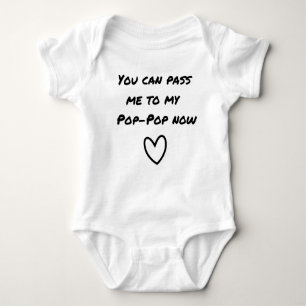 Pop pop-baby-enhet t shirt