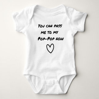 Pop pop-baby-enhet t shirt