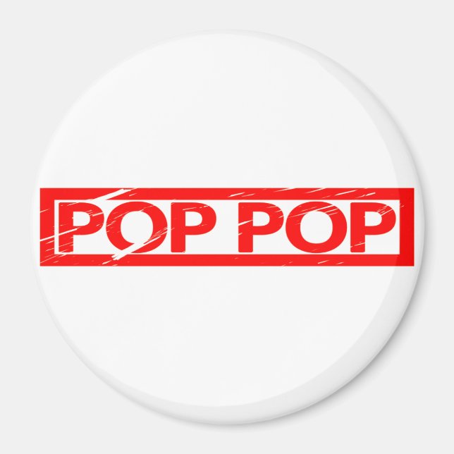 Pop pop Frimärke Magnet (Framsidan)