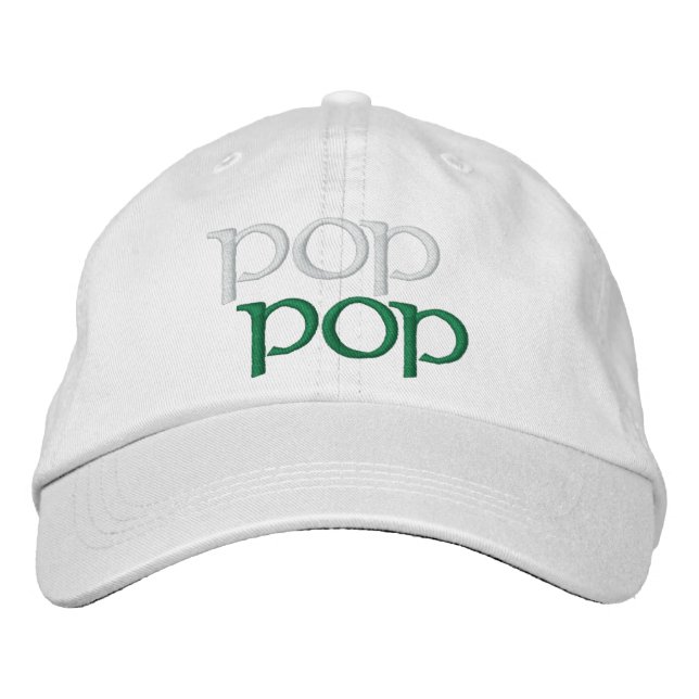 POP-POP-Hatt Broderad Keps (Framsida)