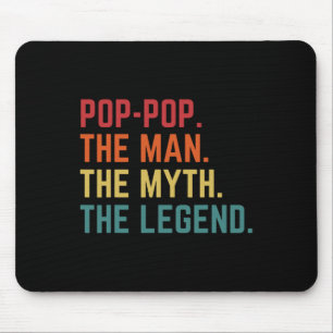 Pop-pop Man Myth Legend Pappa Grandpa Fars dag Musmatta