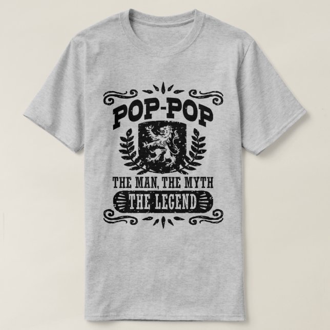 Pop pop, mannen, myten, förklaringen tröja (Design framsida)