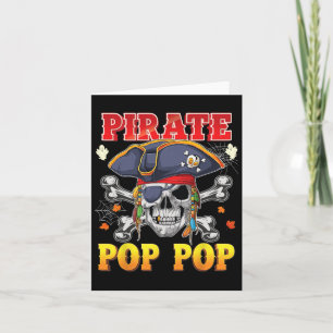 Pop-pop Skull Crossbone Halloween Costume i pirat Kort