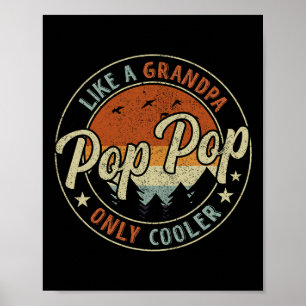 POP-POP som en Vintage för enbart morfar-kylare, R Poster
