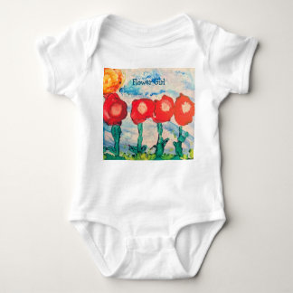 Pop Poppies Flower Girl Outfit T Shirt