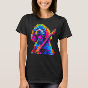 Pop Pudel Hund Guitar T Shirt