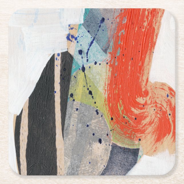 Pop Quirk I Underlägg Papper Kvadrat (Framsidan)