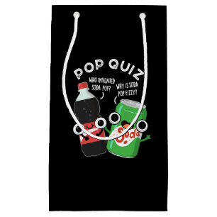 Pop Quiz Funny Soda Pop Pun Mörk BG