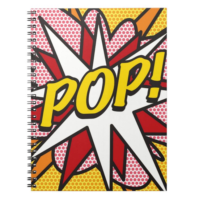 POP Rolig Retro Serietidning Pop Art Anteckningsbok (Framsidan)