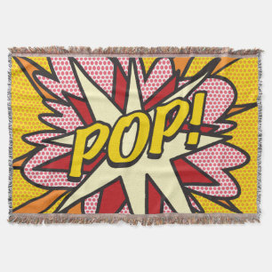 POP Rolig Retro Serietidning Pop Art Filt