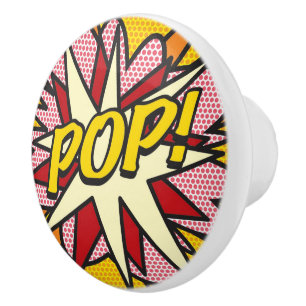 POP Rolig Retro Serietidning Pop Art Knopp