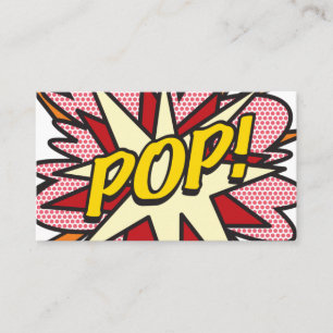 POP Rolig Retro Serietidning Visitkort