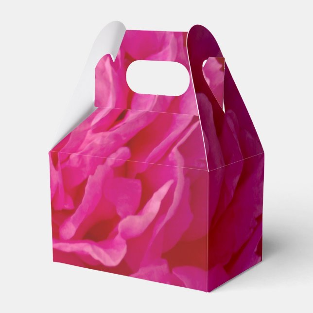 Pop Rosa Peony-PARTY FAVOR BOX, matbox stil Presentaskar (Framsidan Sidan)