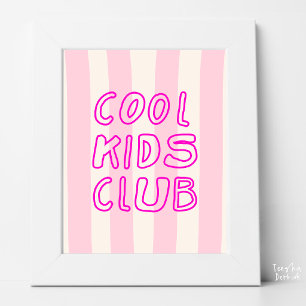 Pop Rosa Randig Cool Kids Club Retro Barn Poster