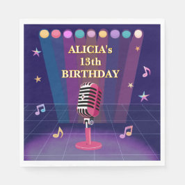 Pop singer Karaoke-stjärnor, tonåring Pappersservett