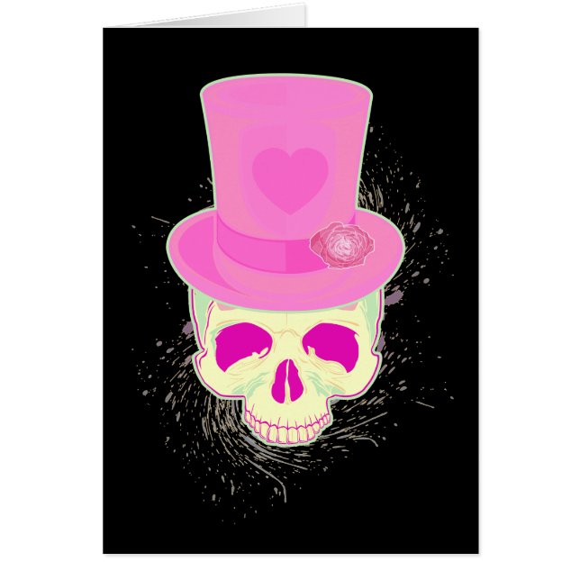 Pop Skull Hälsningskort (Framsidan)