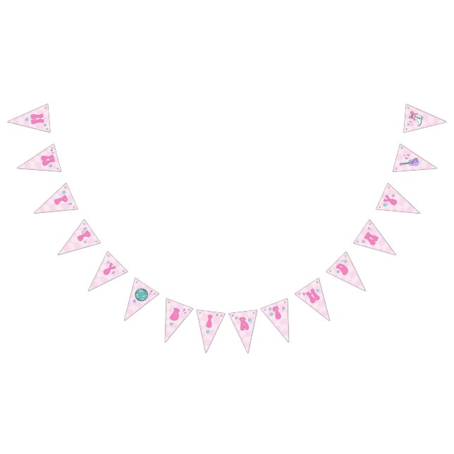Pop Star Eras Birthday Pennant Banner Vimplar (Alla)