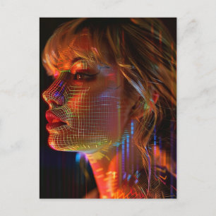 Pop Star hologram Vykort