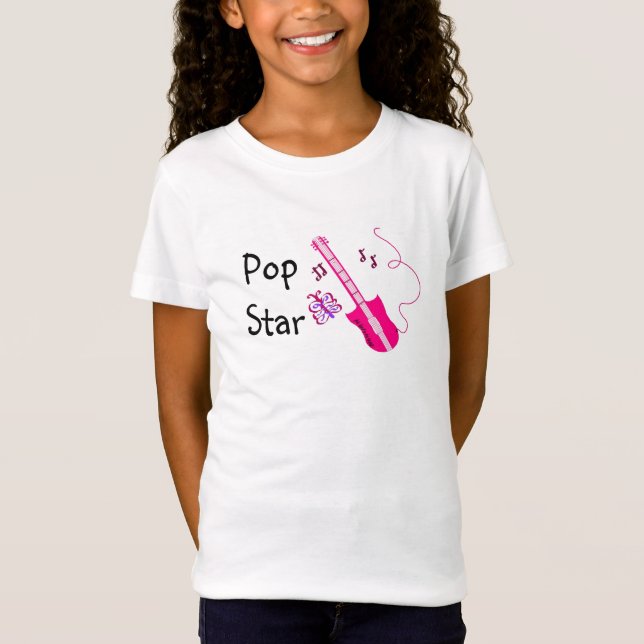 Pop Star Rosa Guitar Tröja (Framsida)