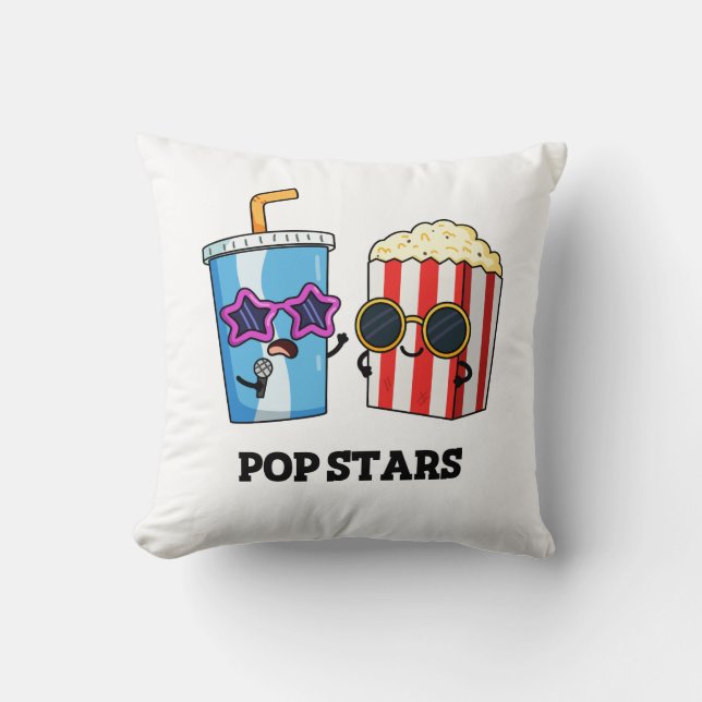 Pop Stars Funny Snack Pun Kudde (Framsida)
