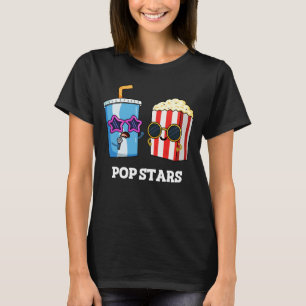 Pop Stars Funny Snack Pun Mörk BG T Shirt