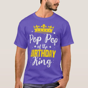 Pop-stolpe för födelsedagskalan Kung Party Krona T Shirt