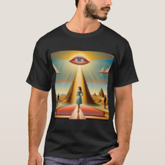 Pop Surreal liggande med figurer T Shirt
