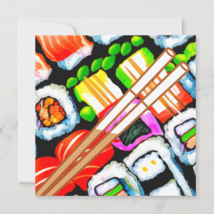 Pop Sushi Julkort