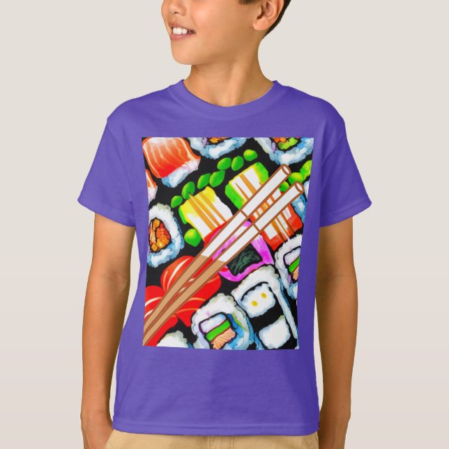 Pop Sushi T Shirt (Framsida)