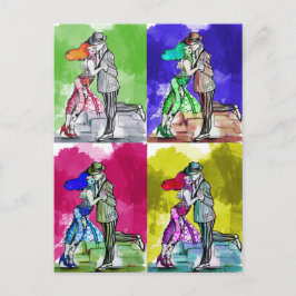 Pop Tango Dancing Vykort