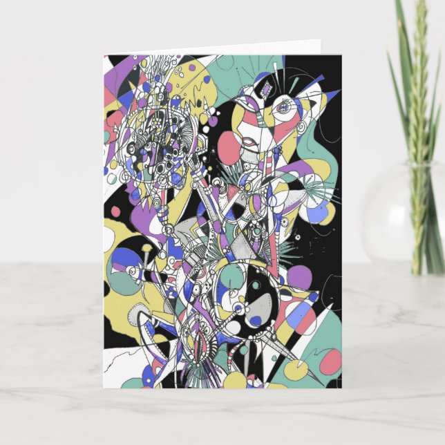 Pop Tech Girl Kort (Framsida)