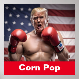 Pop Trump för Maga Maj Poster