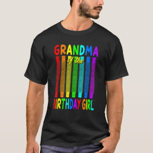 Pop Tube Birthday Grandma of the Birthday Girl T Shirt