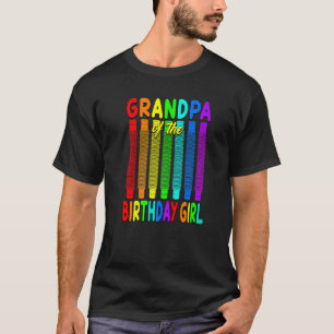 Pop Tube Birthday Grandpa of the Birthday Girl T Shirt