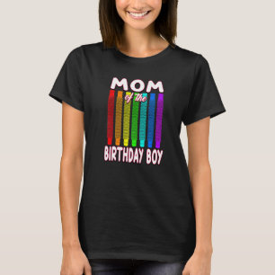 Pop Tube Birthday Mamma, födelsedagspojken T Shirt