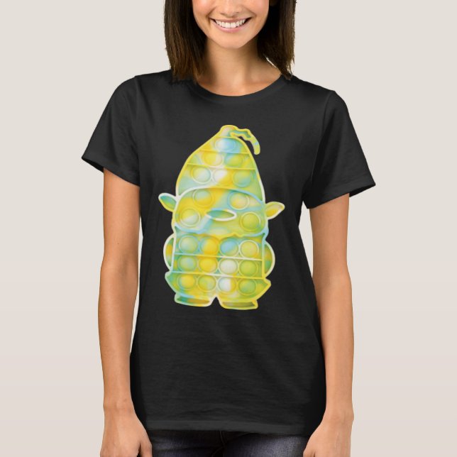 Pop Up Fidget Game Christmas Gnome for Children T Shirt (Framsida)