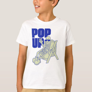 Pop Up Hot Dog Tecknad Retrokonst T Shirt