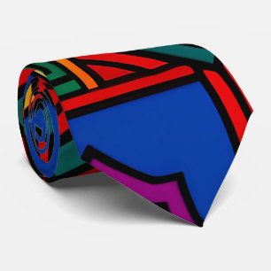 Pop upp sexhörblommor Red Blue Isometric Mönster Slips