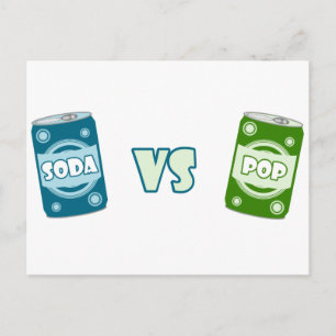 Pop vs. Soda Vykort