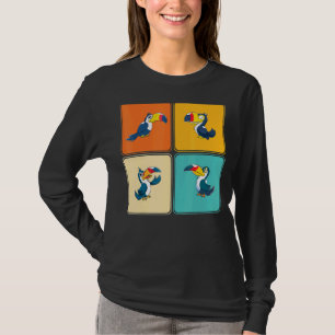 Pop Wildlife Zoo Bird Animal Tropical Toucan T Shirt