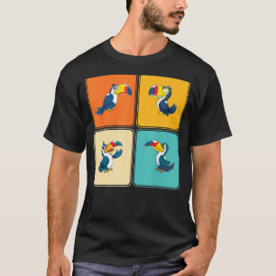Pop Wildlife Zoo Bird Animal Tropical Toucan T Shirt