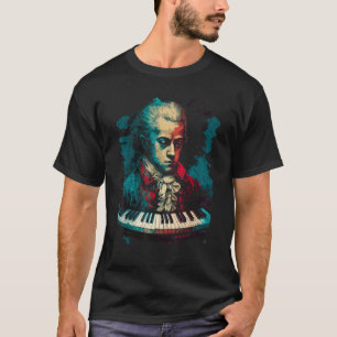 Pop Wolfgang Amadeus Mozart Music Piano 1 T Shirt