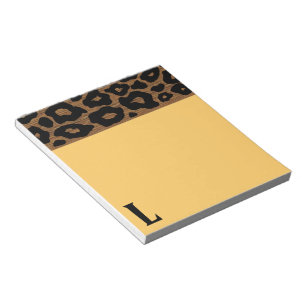 Pop Wood Leopard Mönster Anteckningsblock
