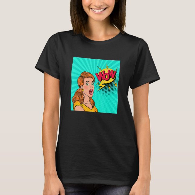 Pop Wow Kvinnor Cool Bild Modern Pop Outfit 1 T Shirt (Framsida)