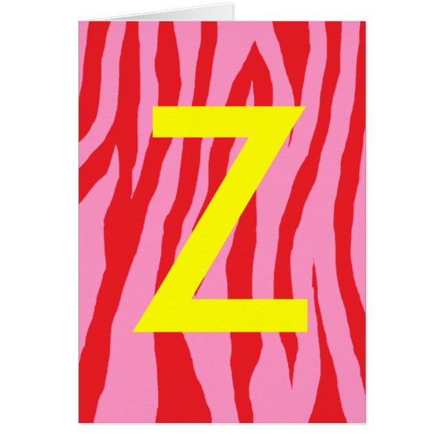 Pop Zebra Hälsningskort (Framsidan)