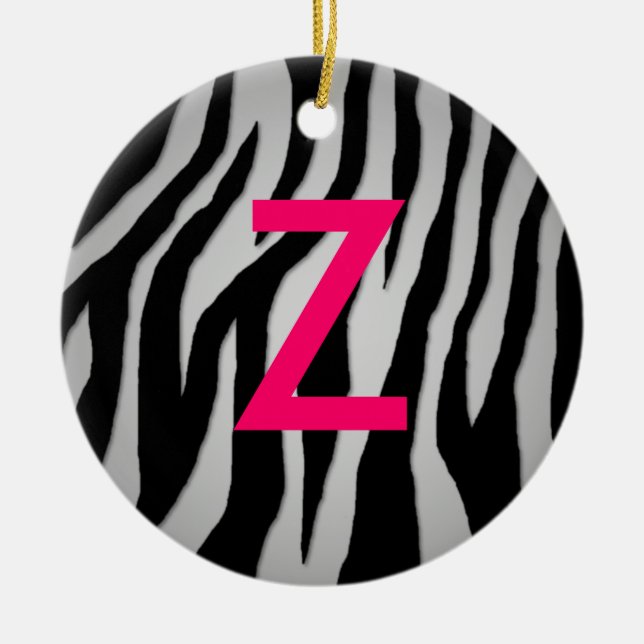 Pop Zebra Julgransprydnad Keramik (Framsidan)